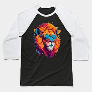 Cool Lion Art Baseball T-Shirt